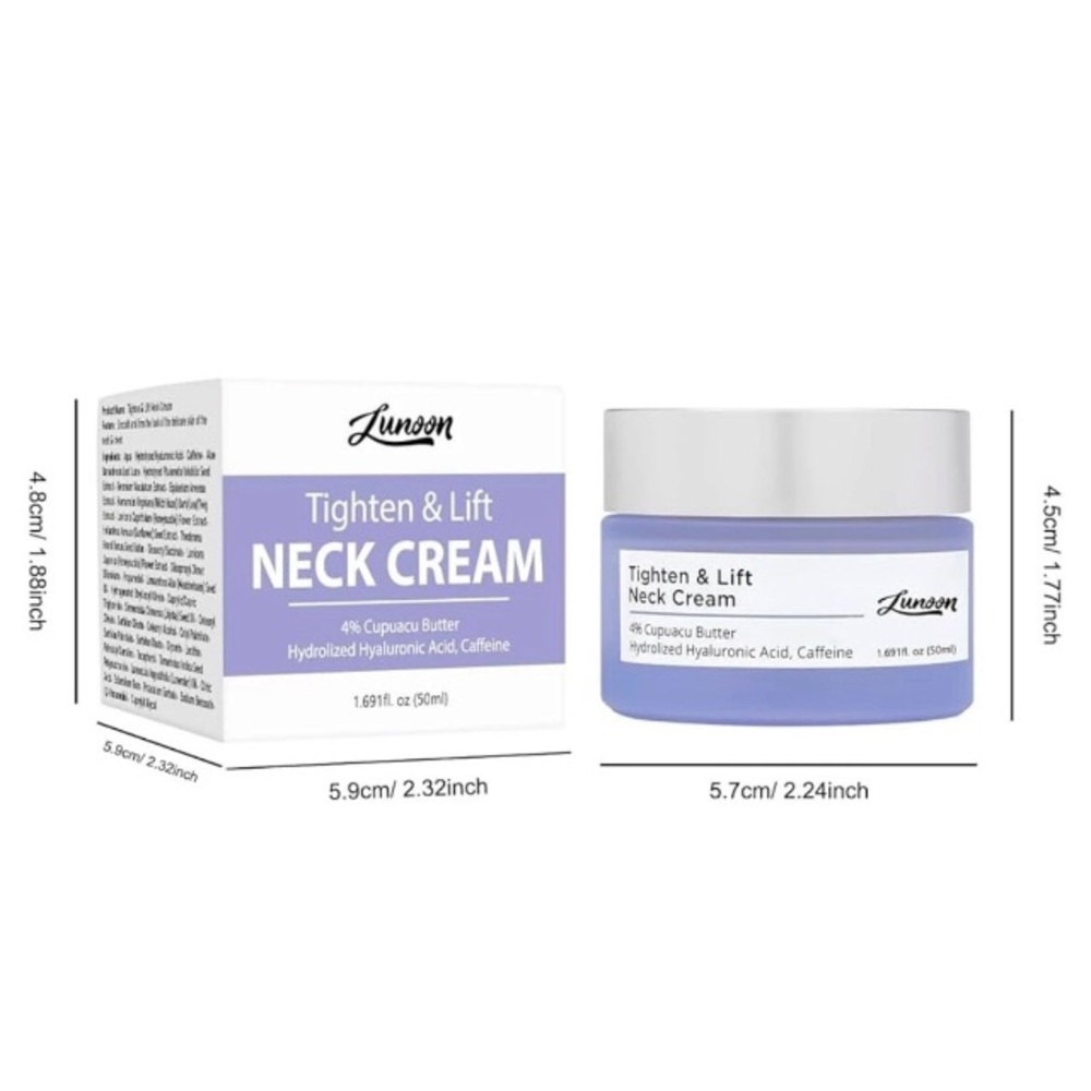 Lunoon Tightening & Lifting Neck Cream NEW NWT 1.69fl
